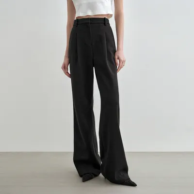 Quần culottes trơn Tối giản Dễ phối 0036