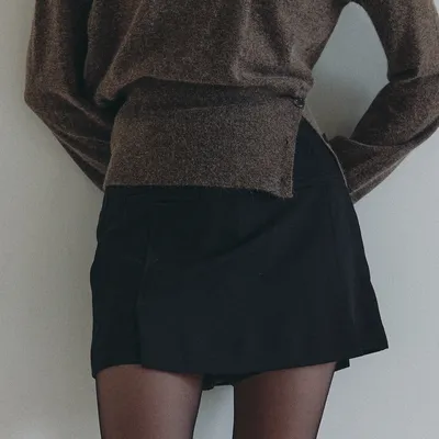 Chân váy xếp ly dài Năng động Mặc hàng ngày 0169