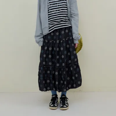 Chân váy xếp ly dài Basic Đi chơi 0044